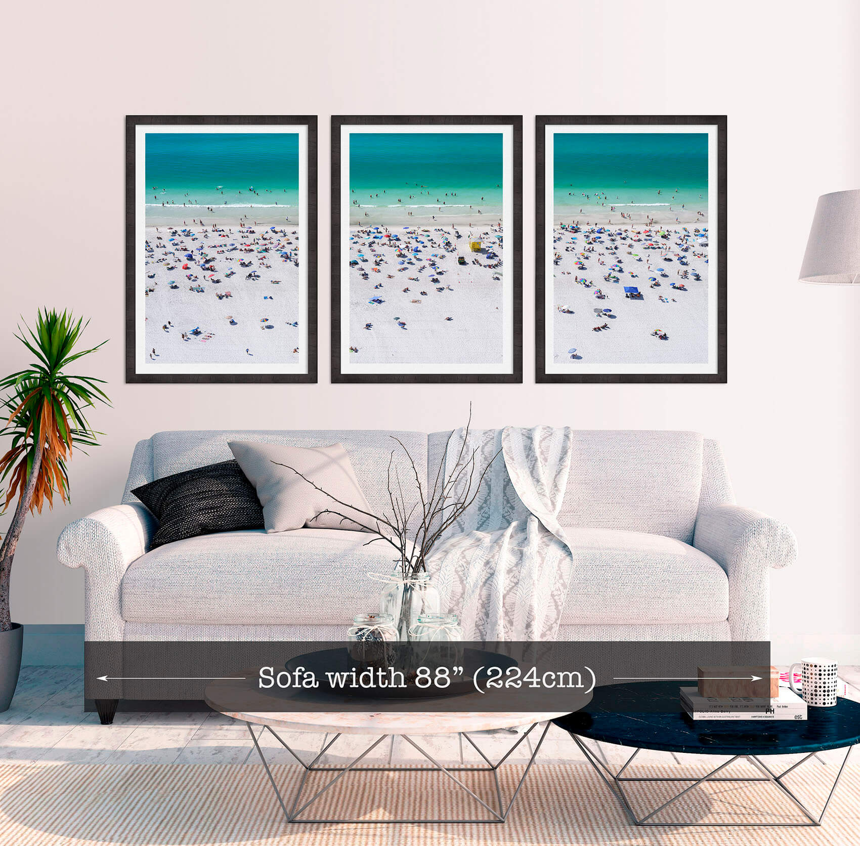 Siesta Beach Triptych