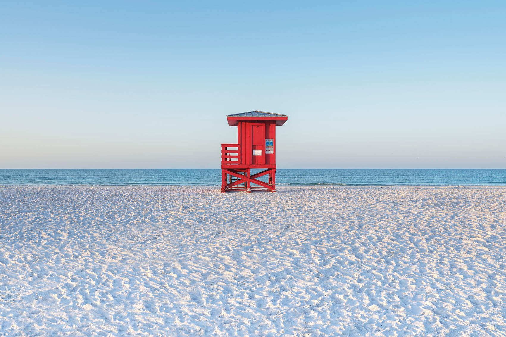 Siesta Key Red Lifeguard Stand