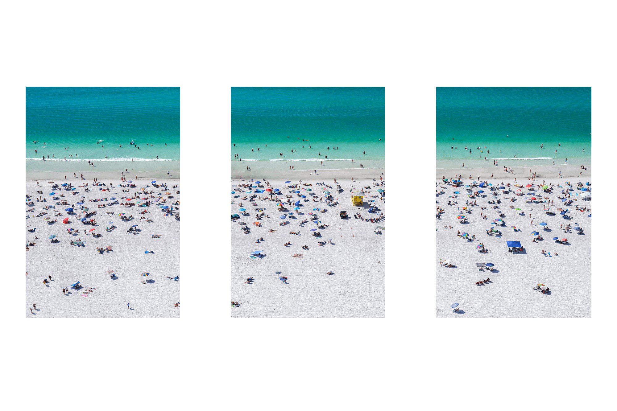 Siesta Beach Triptych